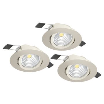 Eglo SALICETO 900746 Inbouwspot 3x6W/LED 2700K 1350lm IP20