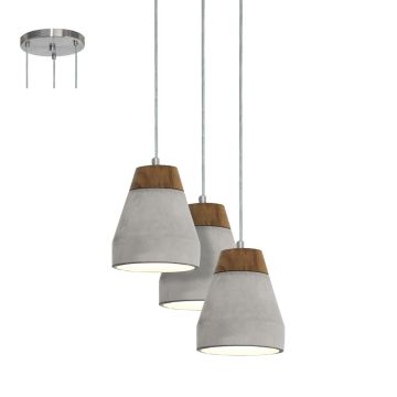 Eglo TAREGA 95526 Hanglamp 3x60W/E27