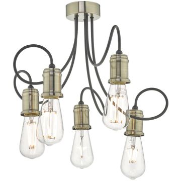Dar Lighting ALZBET ALZ5475 Plafondlamp 5x60W/E27