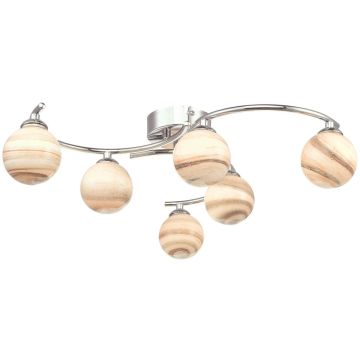 Dar Lighting ATIYA ATI6450-07 Plafondlamp 6x40W/G9