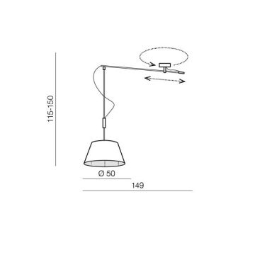 AZzardo MALAGA LAMPBODY AZ2313 Ophanging 1x60W/E27 IP20