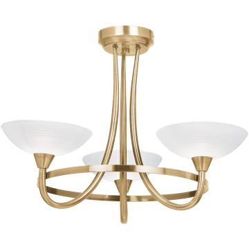 Endon CAGNEY CAGNEY-3AB Plafondlamp 3x33W/G9 IP20