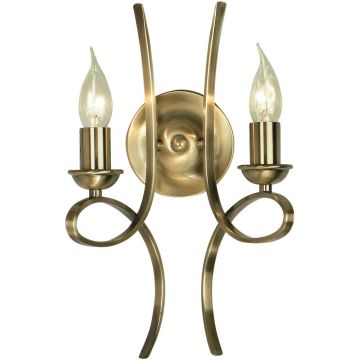 Endon PENN CA7W2BB Wandlamp 2x40W/E14