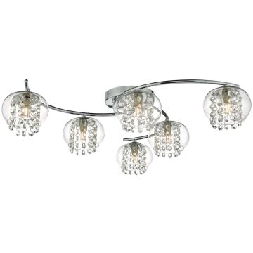 Dar Lighting ELMA ELM6450 Plafondlamp 6x40W/G9