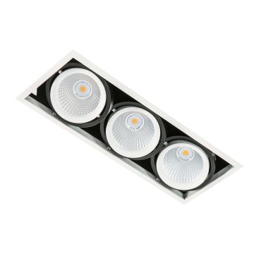 Italux VERTICO GL7108-3/3X18W 3000K WH+BL Inbouwspot 3x18W/LED 4200LM IP20