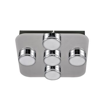 Italux MARCEL HD-4011N-05-9051D CH Plafondlamp 5x5W/LED