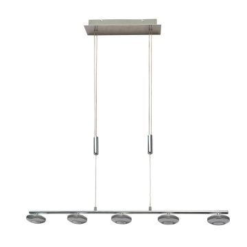 Italux MARLEY HD-352ML-05-9051B CH Hanglamp 5x5W/LED