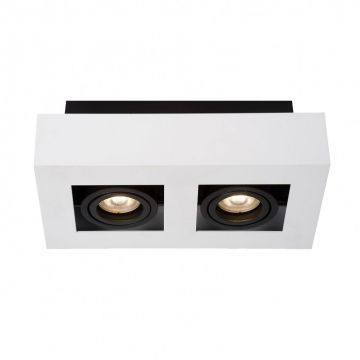 Italux CASEMIRO IT8001S2-WH/BK Opbouwspot 2x50W/GU10
