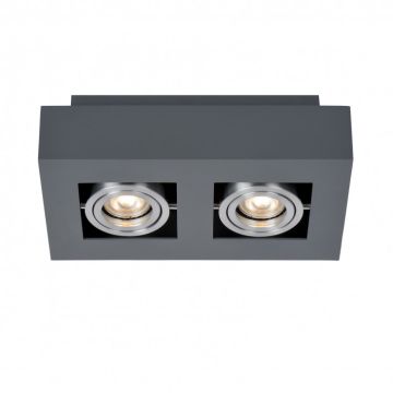 Italux CASEMIRO IT8002S2-BK/AL Opbouwspot 2x50W/GU10