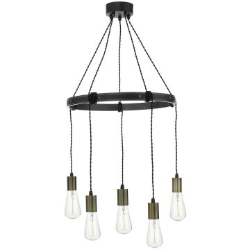 Dar Lighting IVAN IVA0531 Hanglamp 5x60W/E27 IP20