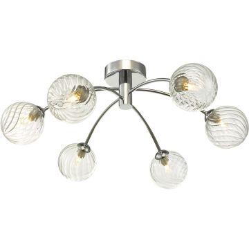 Dar Lighting IZZY IZZ0650-03 Plafondlamp 6x40W/G9