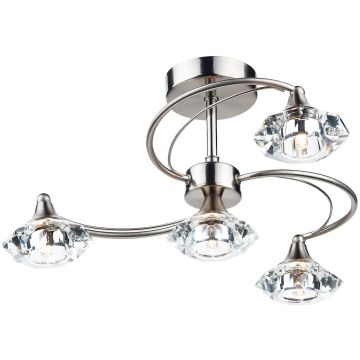 Dar Lighting LUTHER LUT0446 Plafondlamp 4x40W/G9