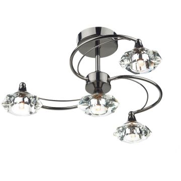 Dar Lighting LUTHER LUT0467 Plafondlamp 4x40W/G9