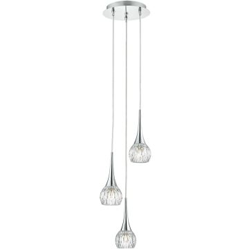 Dar Lighting LYALL LYA0350 Hanglamp 3x40W/G9
