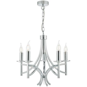 Dar Lighting LYON LYO0550 Kroonluchter 5x40W/E14 IP20