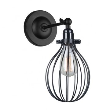 Italux LESTO MBM-2676/1 BK Wandlamp 1x40W/E27