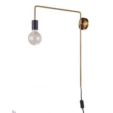 Italux MONIQ MB-BR1721402-W1-G Wandlamp 1x60W/E27