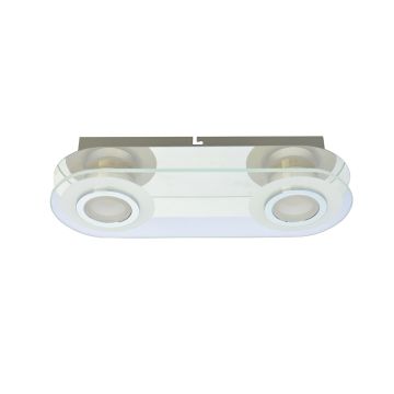Italux FLAVIO MD14088-02 CH Plafondlamp 2x5,5W/LED