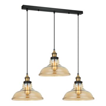 Italux HUBERT MDM-2381/3 GD+AMB Hanglamp 3x40W/E27
