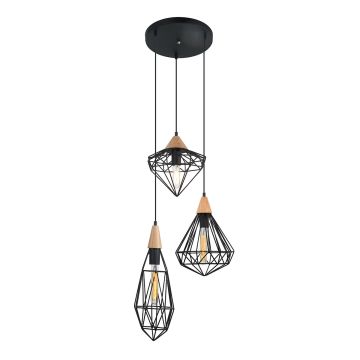 Italux MAELLE MDM-2591/3 BK Hanglamp 3x40W/E14