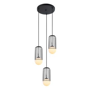 Italux MATTY MDM-3939/3 BK Hanglamp 3x40W/E27 IP20