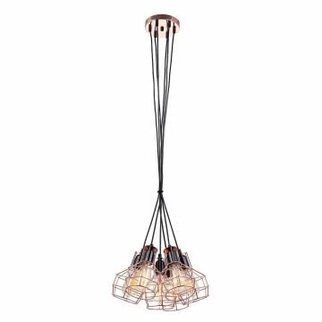 Italux PERIFO MDM-2272/6 BK+COP Hanglamp 6x60W/E27 IP20
