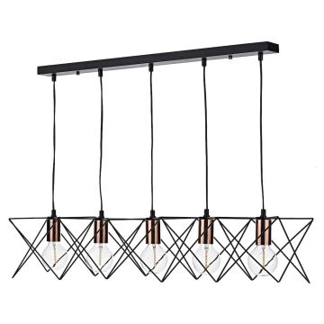 Dar Lighting MIDI MID0522 Hanglamp 5x40W/E27