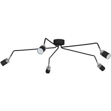 Milagro JOKER BLACK MLP1341 Plafondlamp 5x8W/GU10 IP20