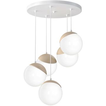 Milagro SFERA WOOD MLP5426 Hanglamp 5x40W/E14 IP20