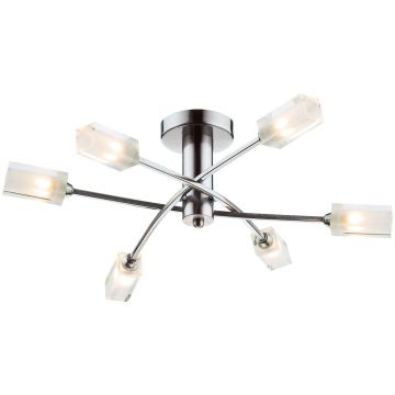 Dar Lighting MORGAN MOR6446 Plafondlamp 6x25W/G9