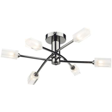 Dar Lighting MORGAN MOR6467 Plafondlamp 6x25W/G9