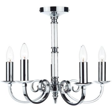 Dar Lighting MURRAY MUR0550 Kroonluchter 5x40W/E14