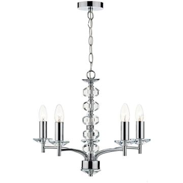 Dar Lighting OLEANA OLE0550 Kroonluchter 5x40W/E14