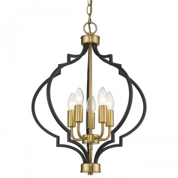 Cosmolight NASHVILLE P05179BK AU Kroonluchter 4x40W/E14 IP20