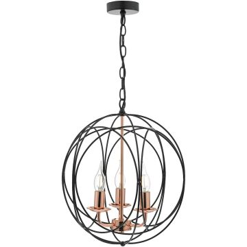 Dar Lighting PHOENIX PHO0322 Hanglamp 3x40W/E14 IP20