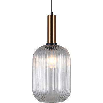 Italux ANTIOLA PND-5588-1L-BRO+CL Hanglamp 1x40W/E27 IP20