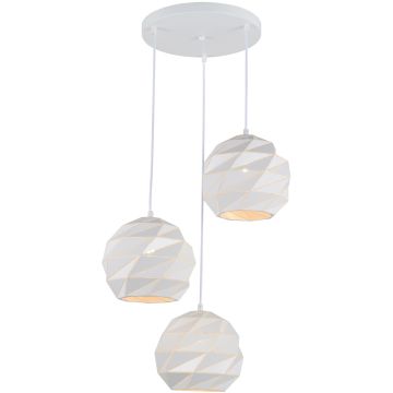 Italux PALERMO PND-2424-3S-WH Hanglamp 3x40W/E27 IP20