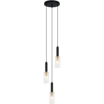 Italux PEROLA PND-43363-3 BK+BR Hanglamp 3x40W/E14 IP20
