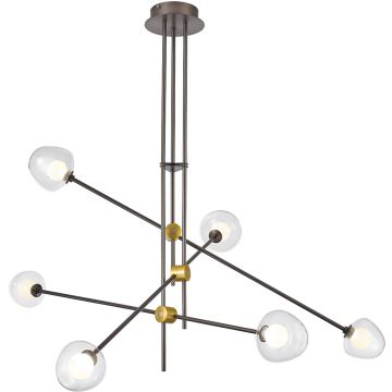 Italux ROMILY PND-201883-6 Kroonluchter 6x4W/LED 3000K 1800LM IP20