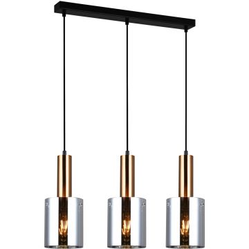 Italux SARDO PND-5581-3-BRO+SG Hanglamp 3x40W/E27 IP20