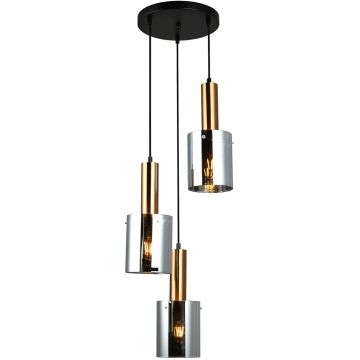 Italux SARDO PND-5581-3A-BRO+SG Hanglamp 3x40W/E27 IP20