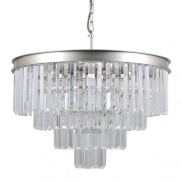 Italux VERDES PND-44372-8A-SLVR-BRW Hanglamp 8x40W/E14 IP20