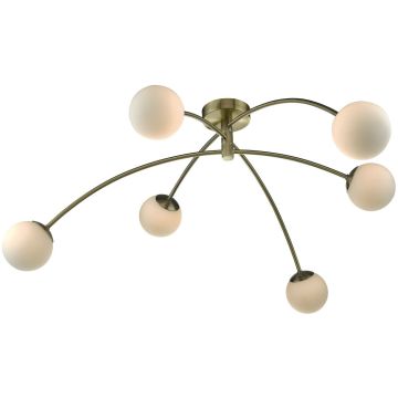 Dar Lighting PUGLIA PUG6475 Plafondlamp 6x20W/G9 IP20