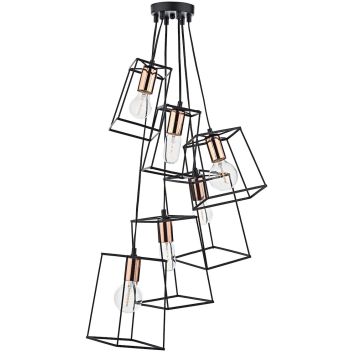 Dar Lighting TOWER TOW0622 Hanglamp 6x40W/E27
