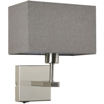 Italux NORTE WL-1122-1-A-SN-RC-GR Wandlamp 1x60W/E27 IP20