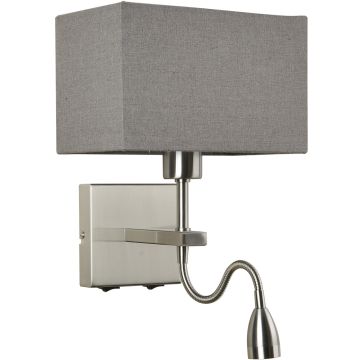Italux NORTE WL-1122-2-BLSNRCG Wandlamp 2x60W, 3W/E27, LED 3000K 350LM IP20