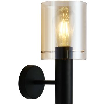 Italux SARDO WL-5581-1A-BK+AMB Wandlamp 1x40W/E27 IP20