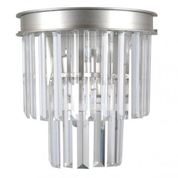 Italux VERDES WL-44372-2A-SLVR-BRW Wandlamp 2x40W/E14 IP20