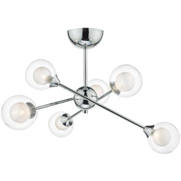 Dar Lighting ZEKE ZEK0650 Plafondlamp 6x25W/G9