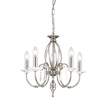 Elstead Lighting AEGEAN AG5-POL-NICKEL Kroonluchter 5x60W/E14